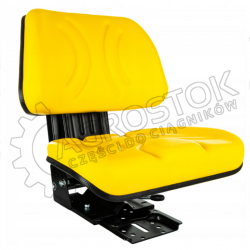 Siedzenie PCV dzielone uniwersalne żółte