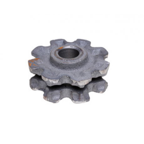 Koło gniazdowe rozrzutnika prowadzące bez klina